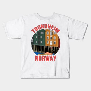 Trondheim Norway Scandinavian Kids T-Shirt